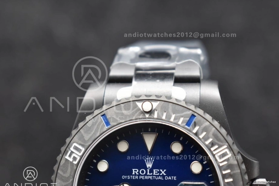 1:1 Submariner Dial DLC Bracelet VS VSF DLC DIW Blue Black Lightweight on Best 1157 Edition Sandblasted 0727